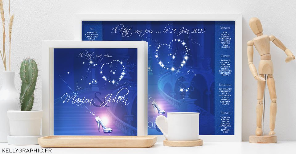 Faire-part mariage, enchanteur, magie, disney, cendrillon, étoiles Faire-part mariage, enchanteur, magique, disney, cendrillon, étoiles