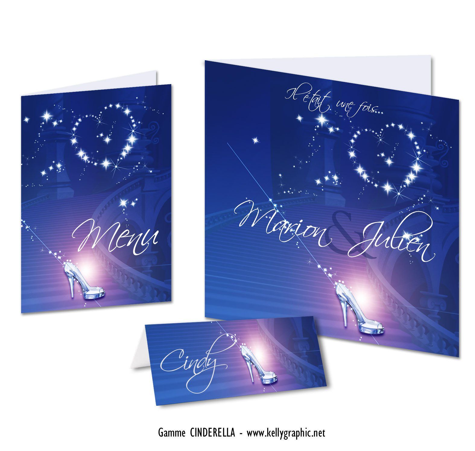 Faire-part mariage princesse Disney Cendrillon Faire-part mariage princesse Disney Cendrillon