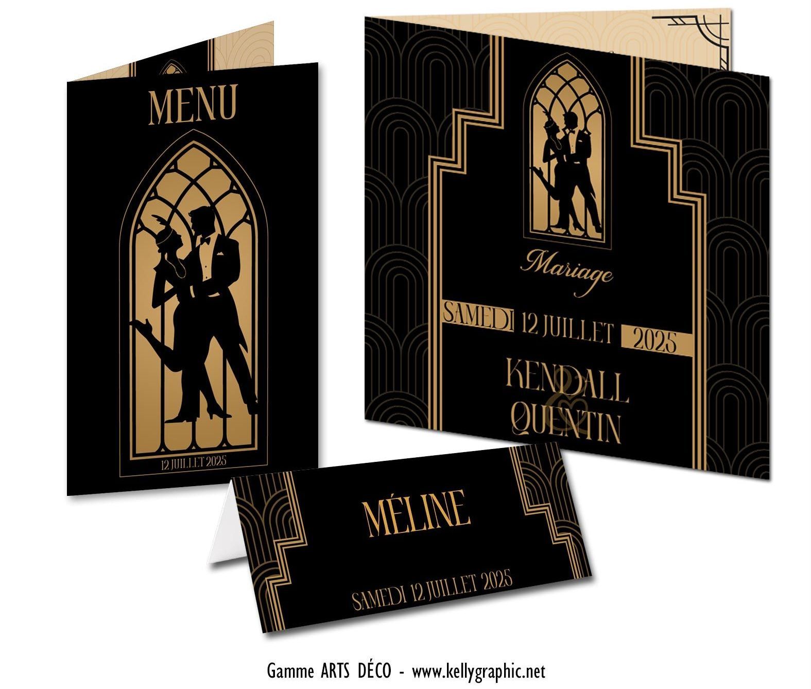 Faire-part mariage - Art Déco Gatsby Faire-part mariage - Art Déco Gatsby