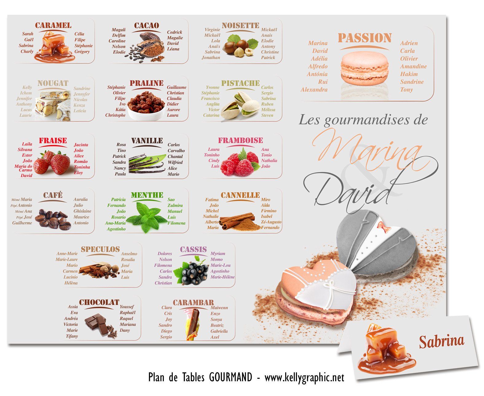 Plan de Table Mariage, macarons Plan de Table Mariage, macarons