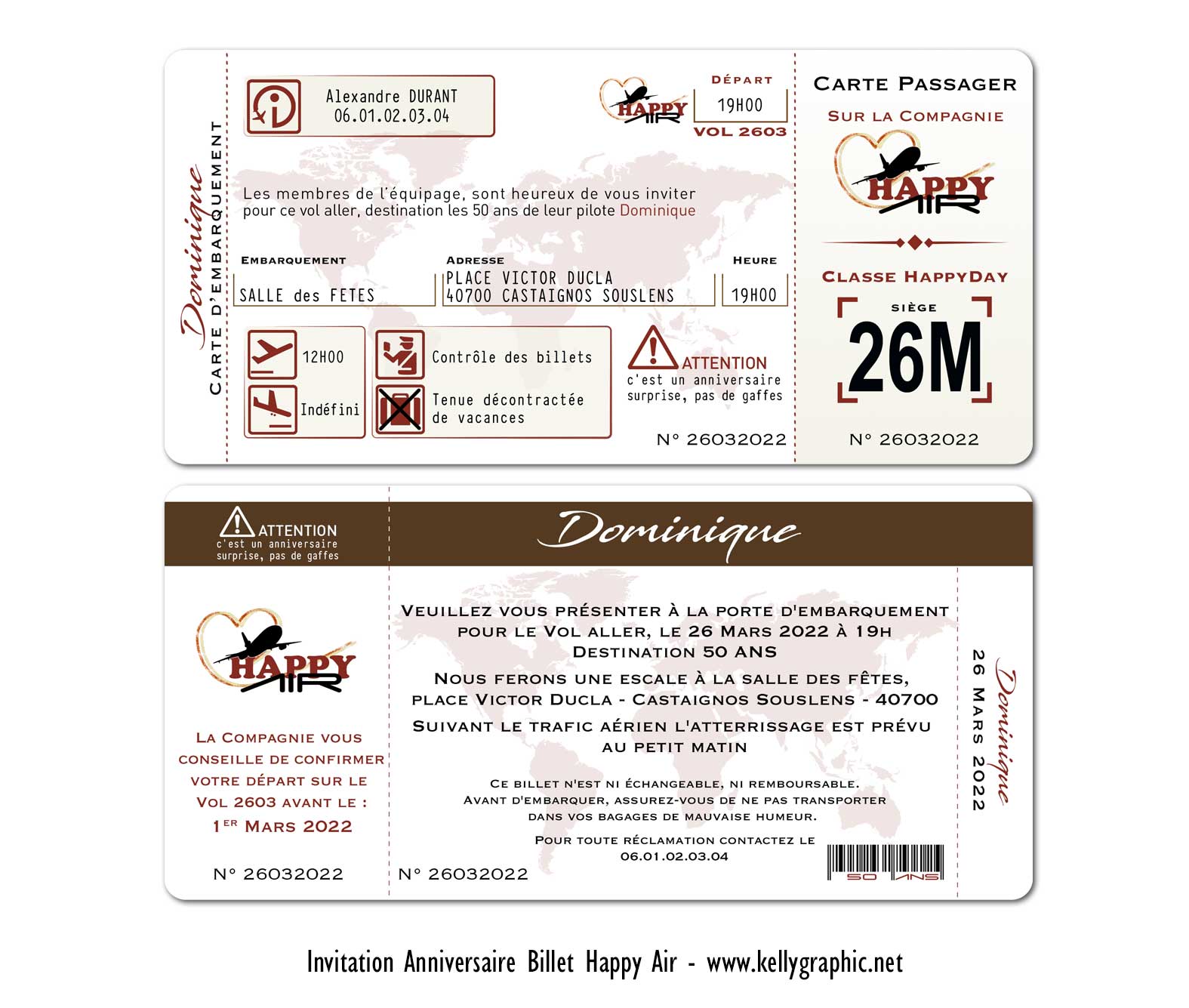 carton invitation anniversaire billet avion Invitation, carte cartons anniversaire Ado Adultes Enfants billet avion