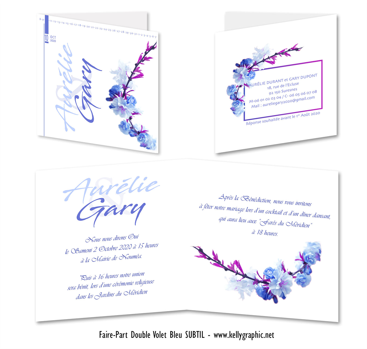 Faire-part mariage orchidée Faire-part mariage orchidée