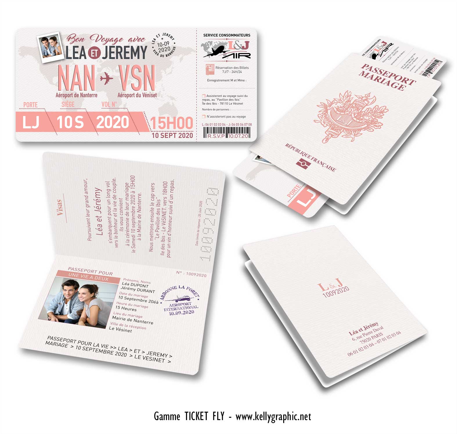 faire-part mariage passeport et billet avion faire-part mariage passeport et billet avion