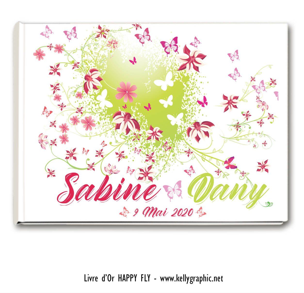 Livre d'Or mariage Papillons Livre d'Or mariage Papillons