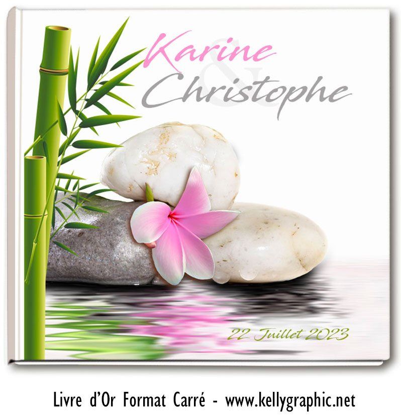 Livre d'Or mariage Zen Bambou Livre d'Or mariage Zen Bambou