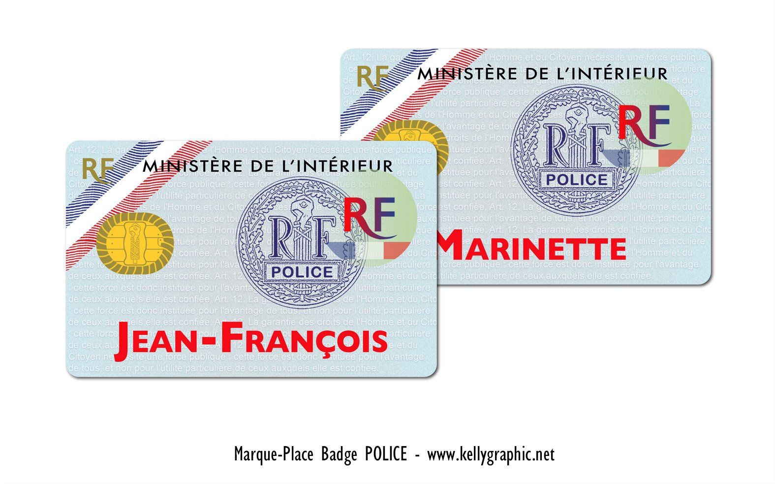Marque Places Mariage Police