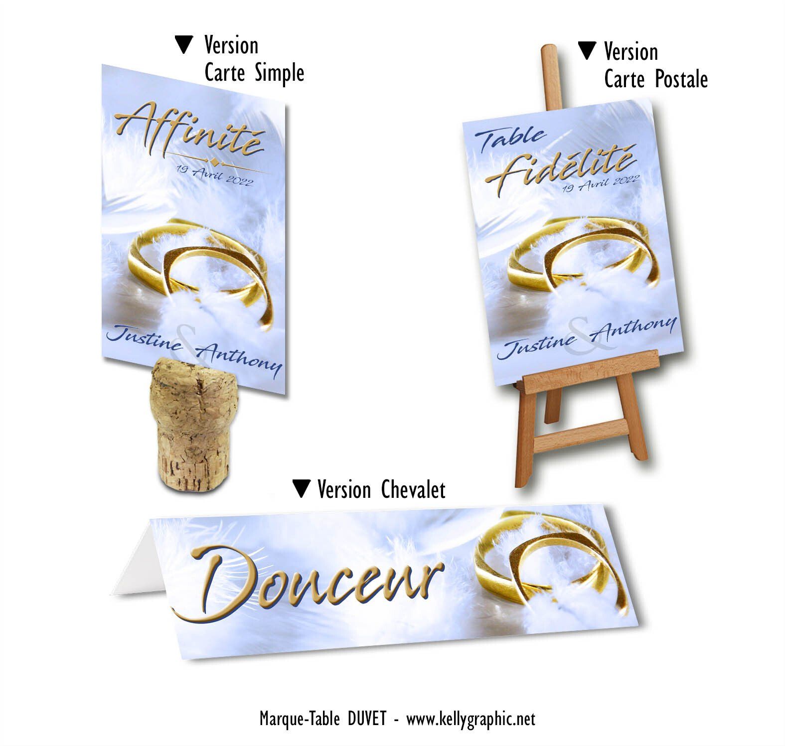 Marques tables mariage plume ange Marques tables mariage plume ange