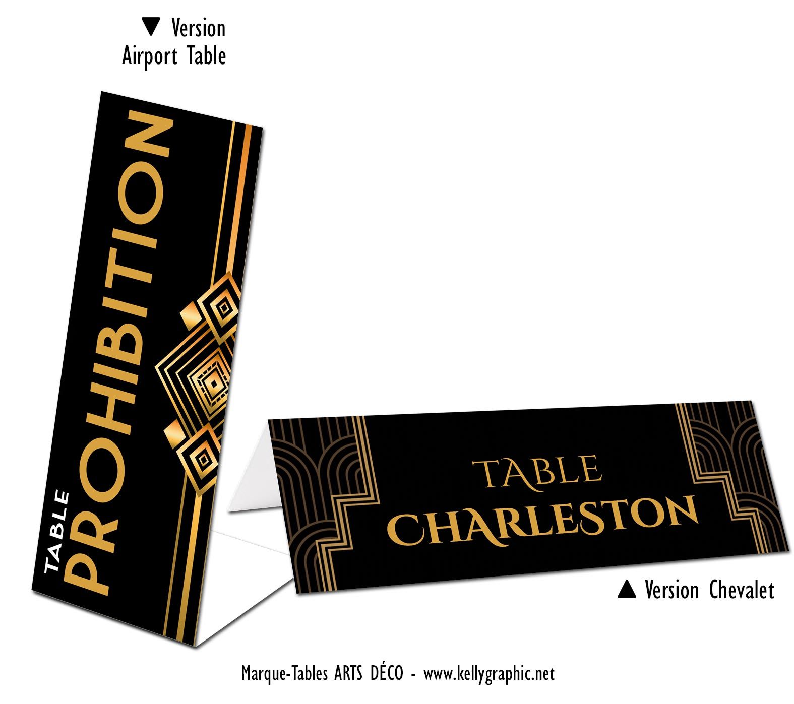 Marque tables mariage - Art Déco Gatsby Marque tables mariage - Art Déco Gatsby