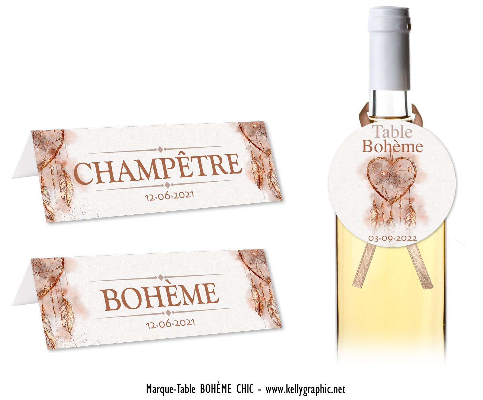 Marques tables Bohème Chic Marques tables Bohème Chic