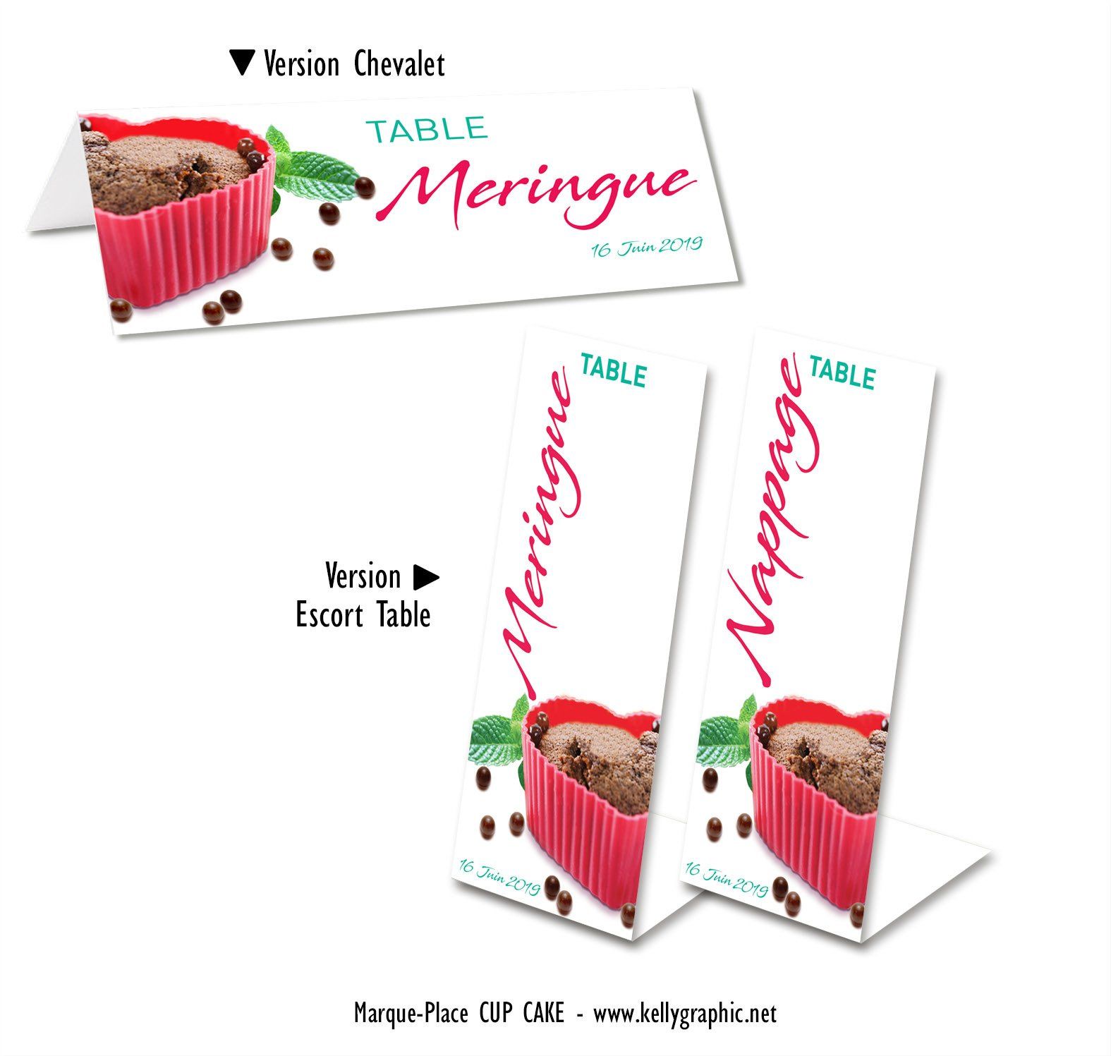 Marques tables déco mariage gâteau Marques tables déco mariage cupcake