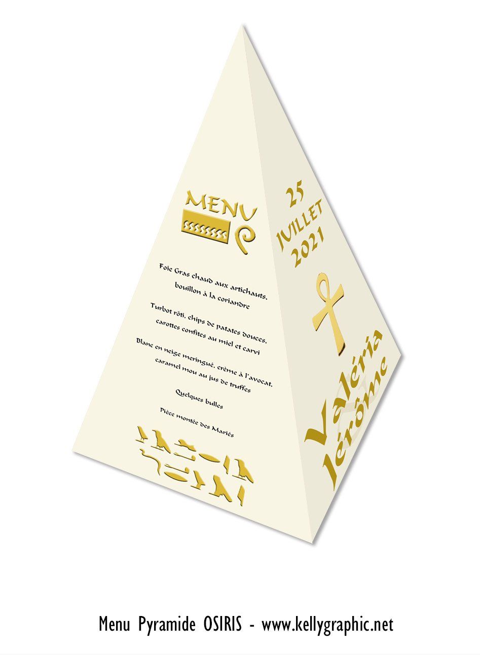 Menu pyramide mariage Egypte Menu pyramide mariage Egypte