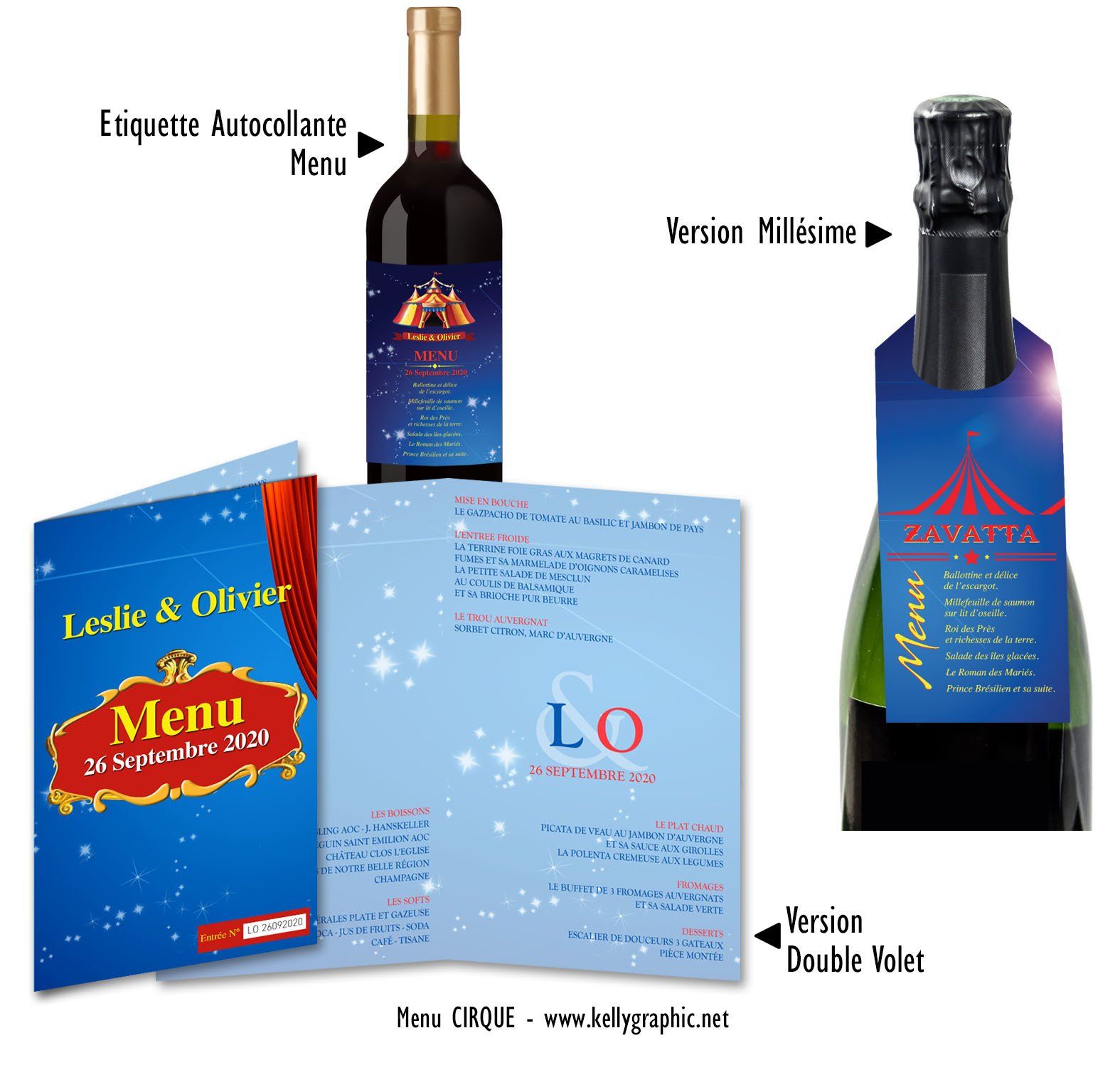 Menus Mariage Cirque Menus Mariage Cirque Clown