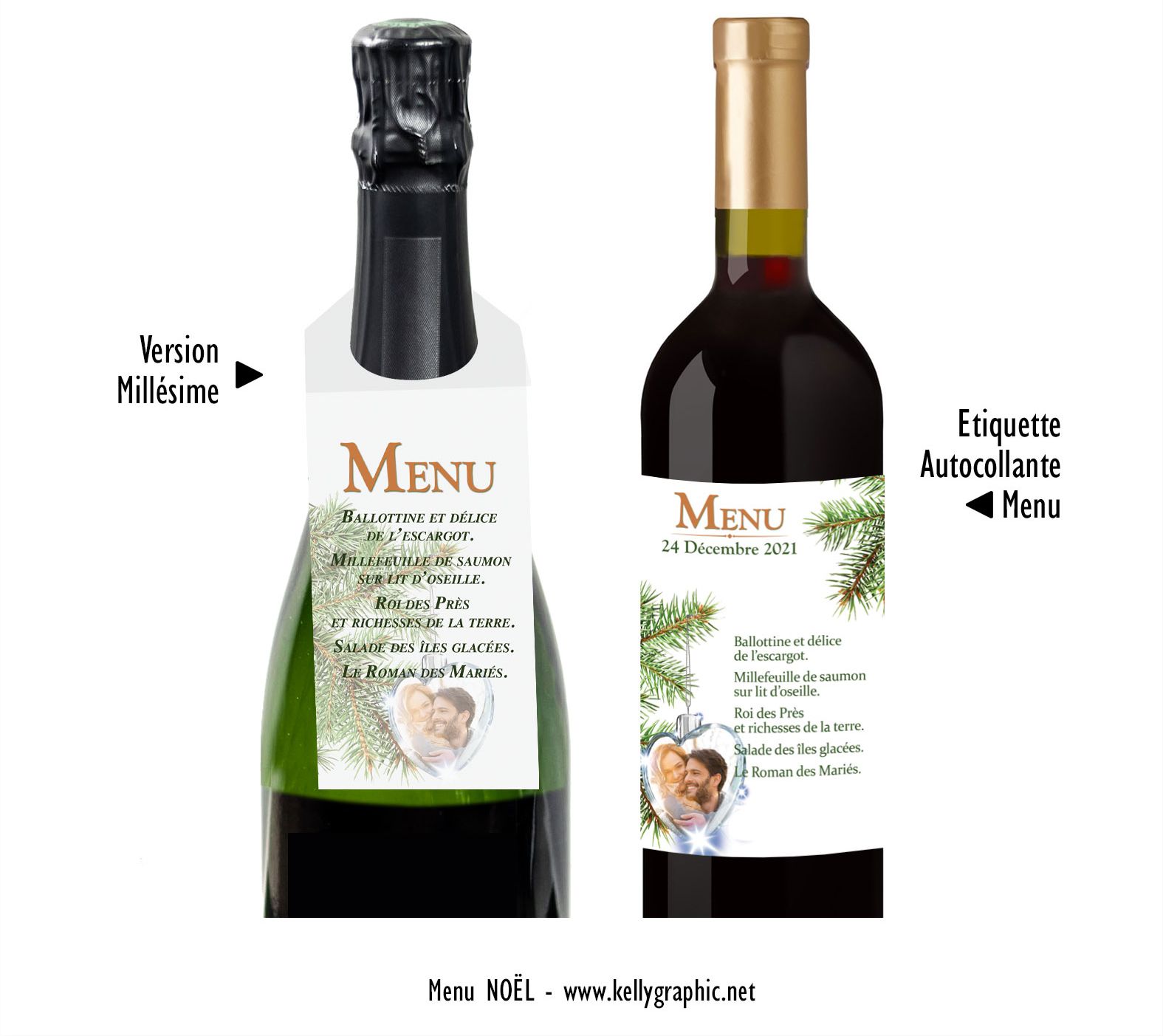 Menus mariage Noël Menus mariage Noël