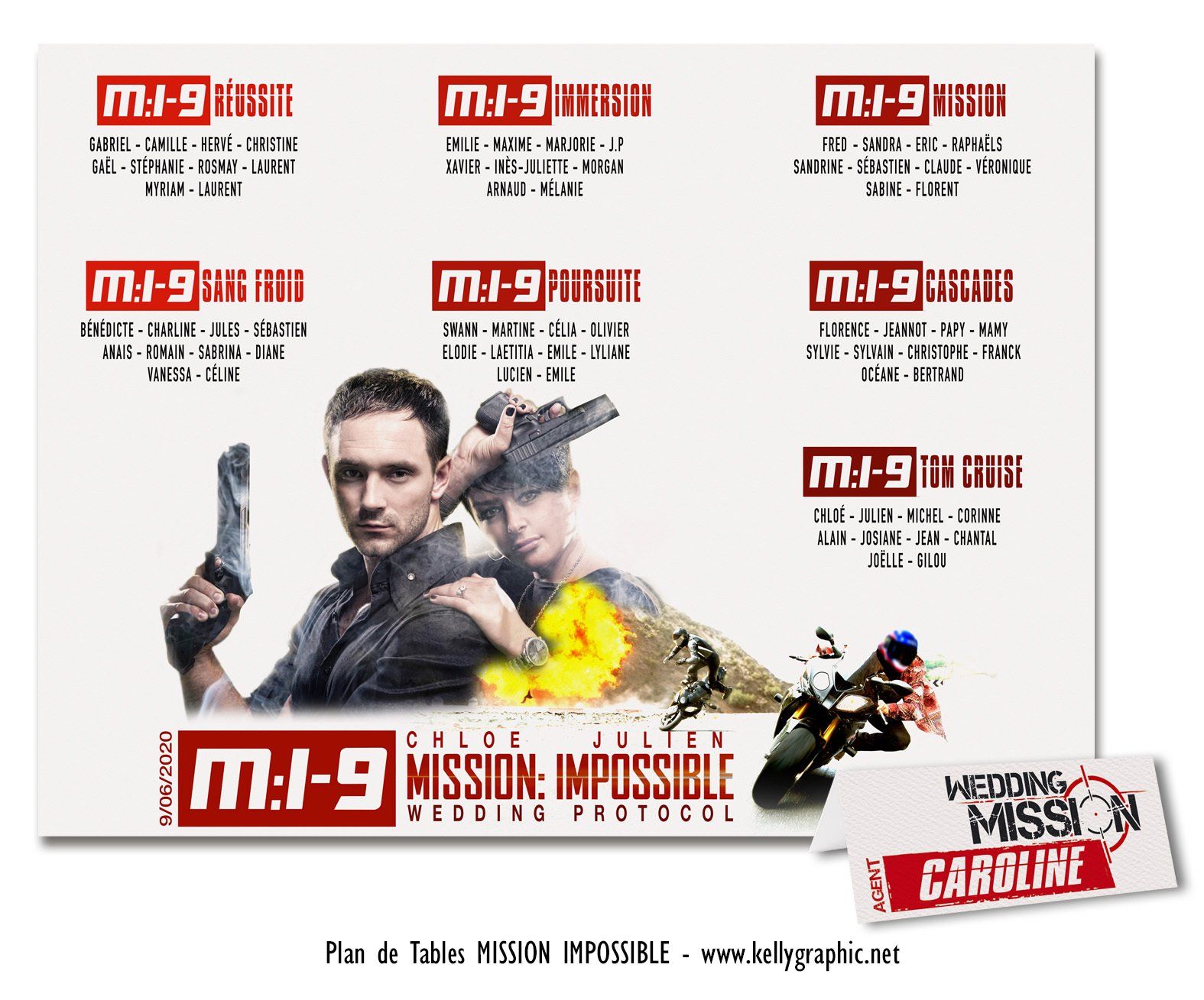 Plan de Tables Mariage Mission Impossible Plan de Tables Mariage Mission Impossible
