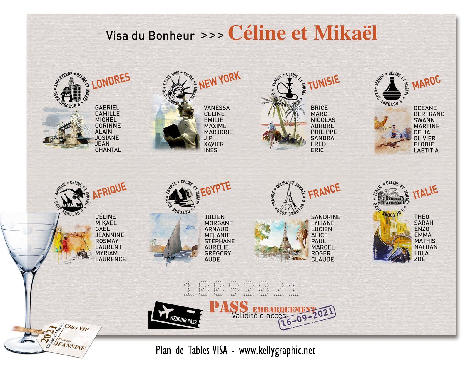 plan de table mariage voyage VISA plan de table mariage voyage VISA