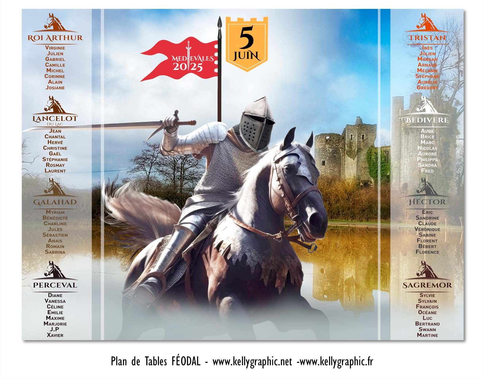 Plan de Tables de mariage - Vintage Médiéval Plan de Tables de mariage - Vintage Médiéval