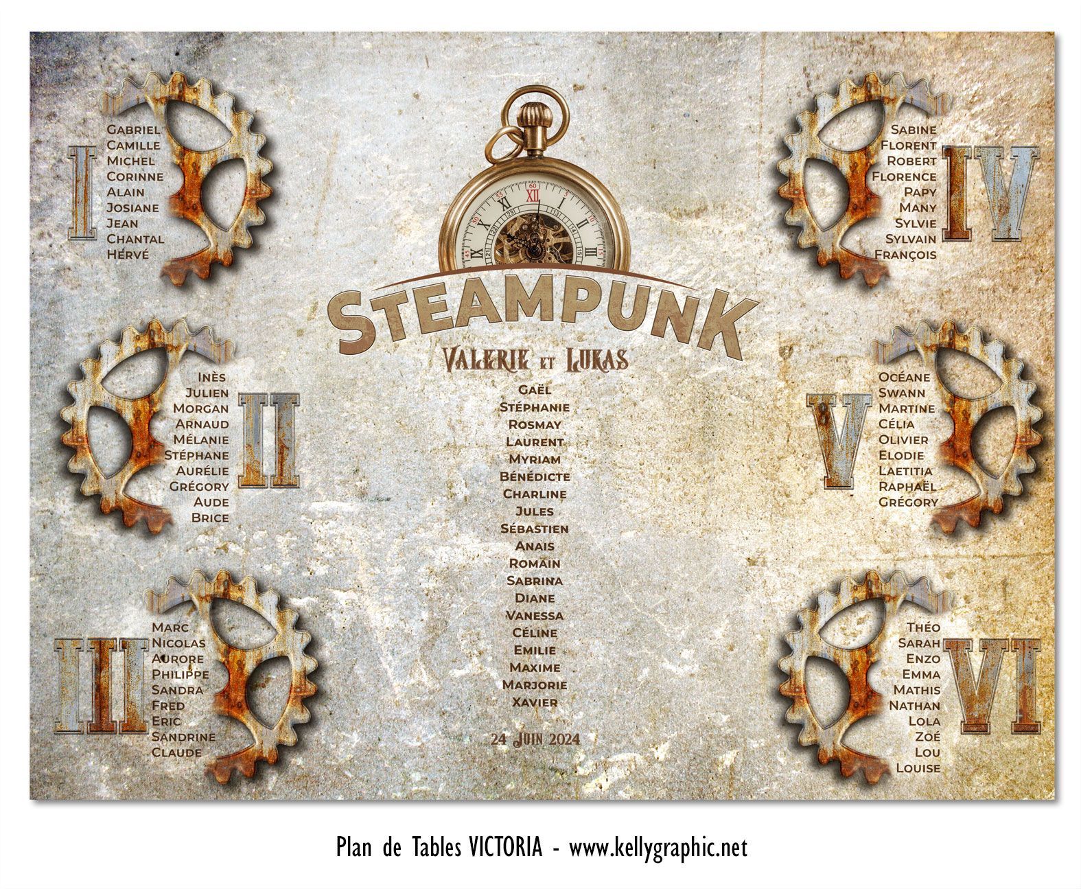 Plan de Table Mariage Steampunk Plan de Table Mariage Steampunk