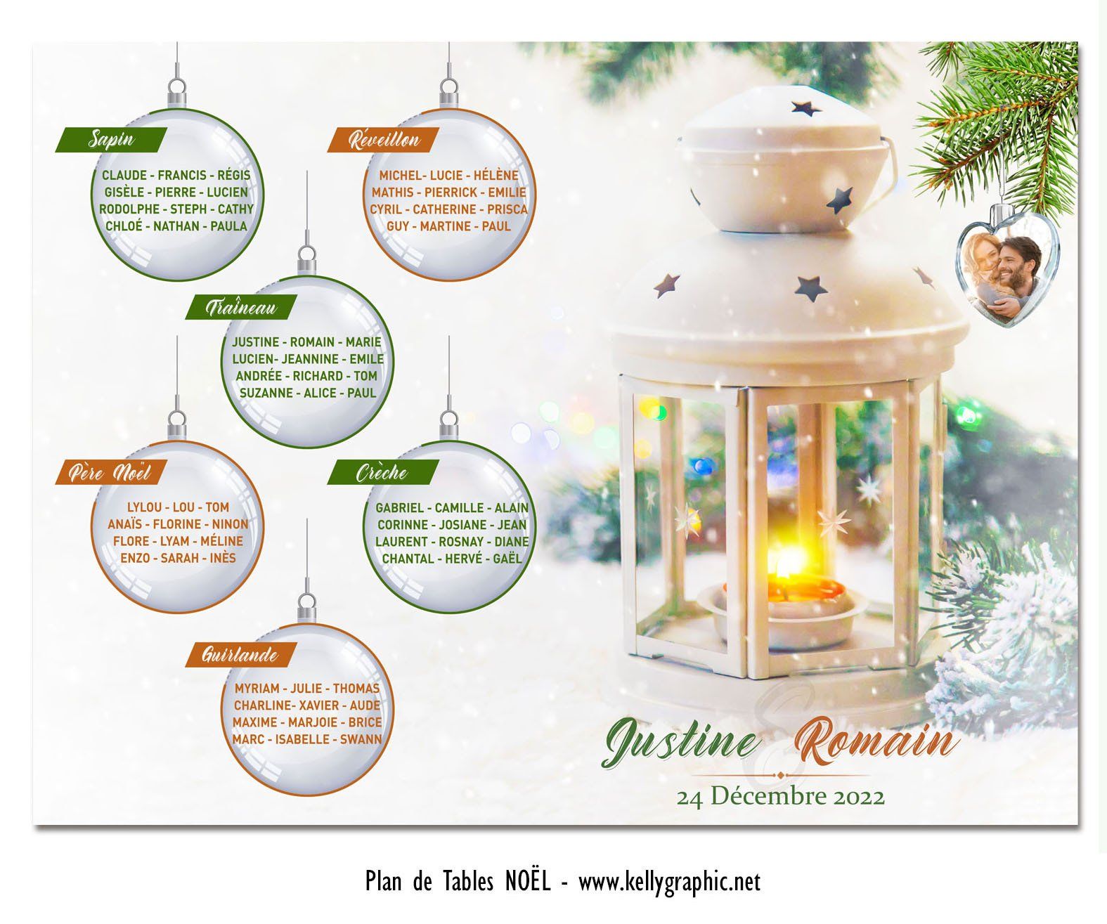 Plan de Tables mariage Noel Plan de Tables mariage Noel