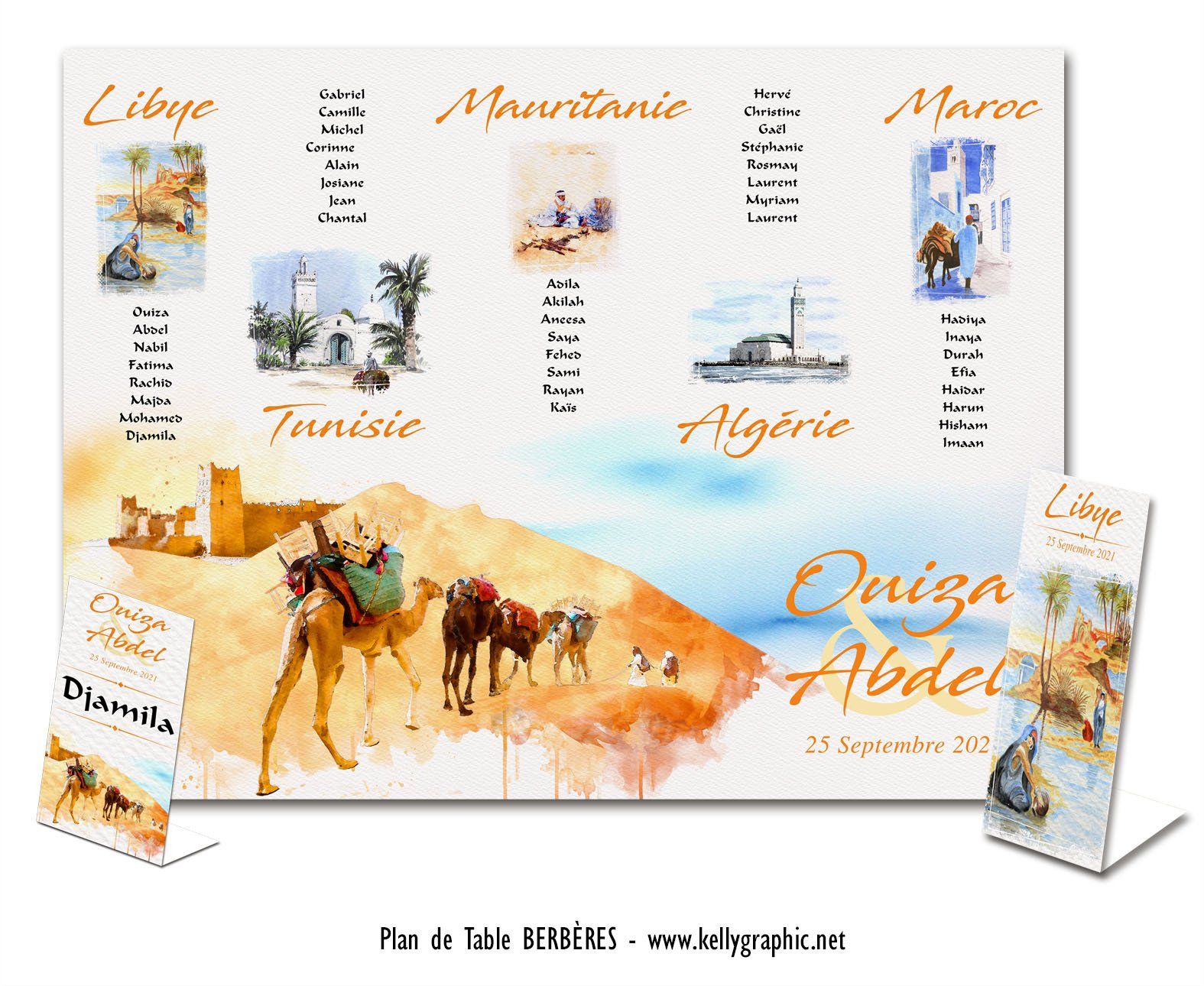 Plan de Tables mariage Maghreb Oriental Plan de Tables mariage Maghreb Oriental