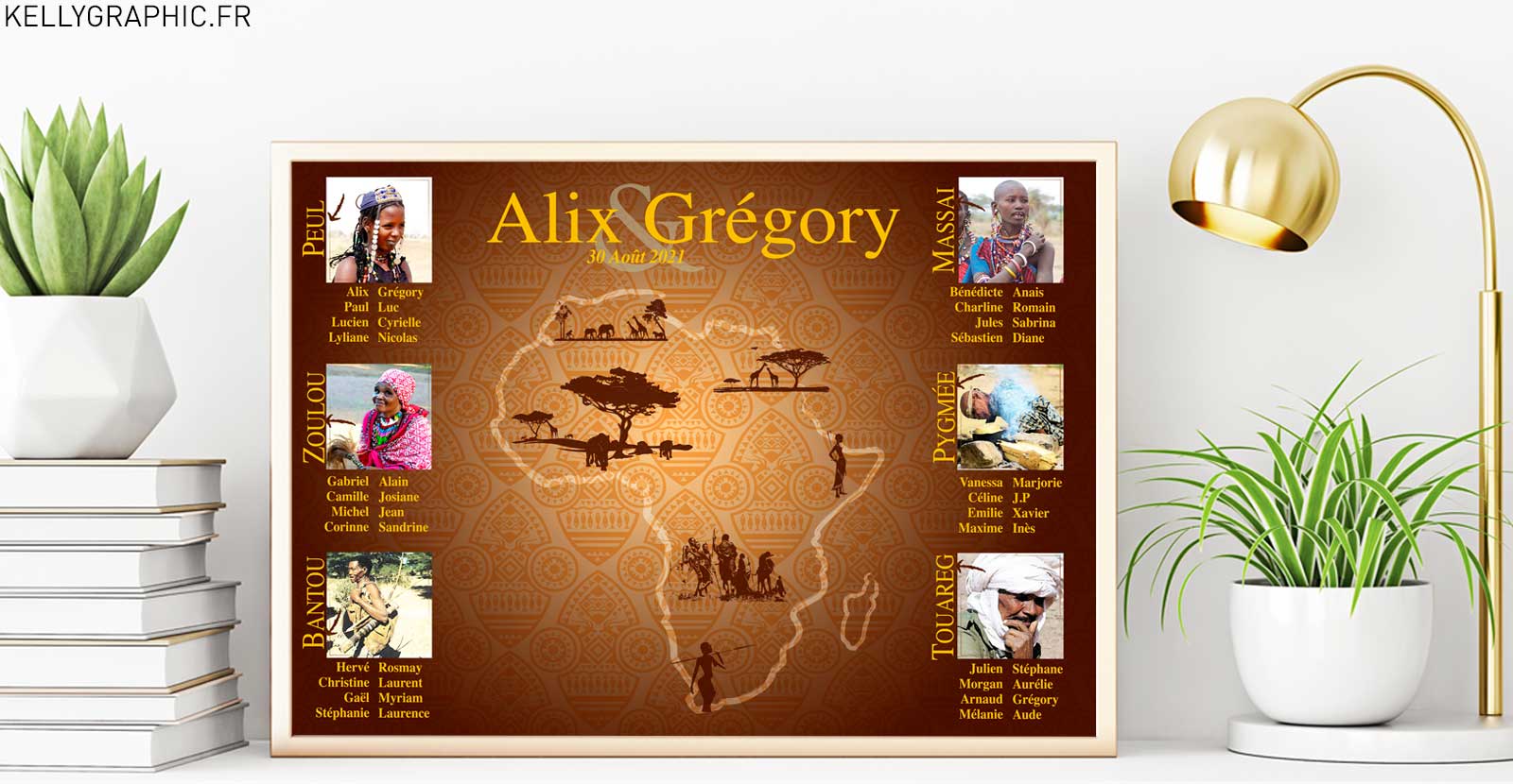 Plan de table mariage Afrique Plan de table mariage Afrique