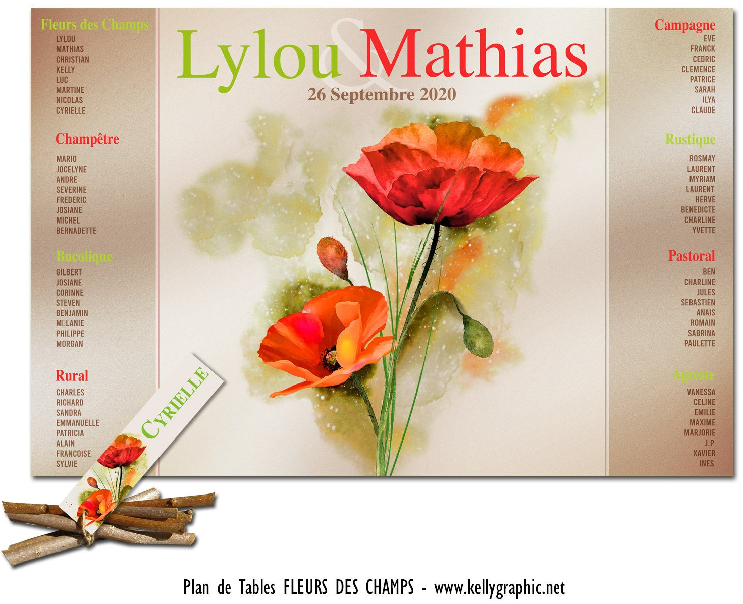 Plan de Tables Mariage photomaton fleurs Plan de Tables Mariage photomaton fleurs