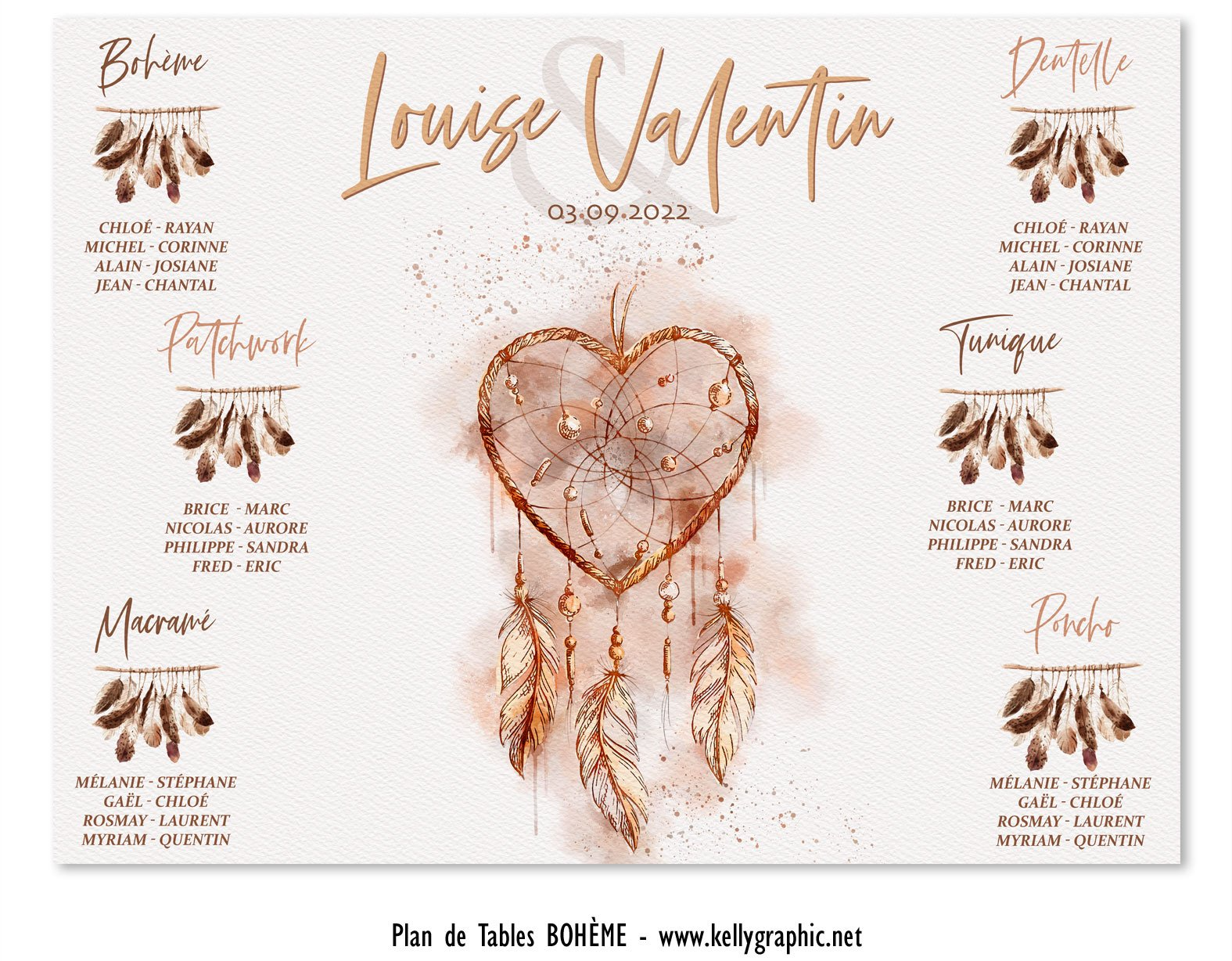 Plan Tables Mariage Bohème Chic Plan Tables Mariage Bohème Chic