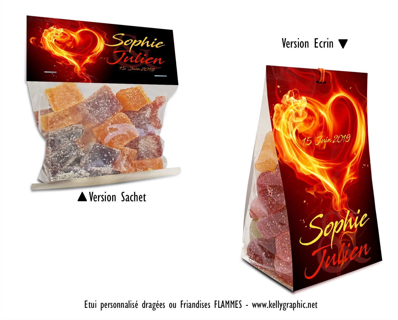 Boite à dragées personnalisées Etui à dragées personnalisées