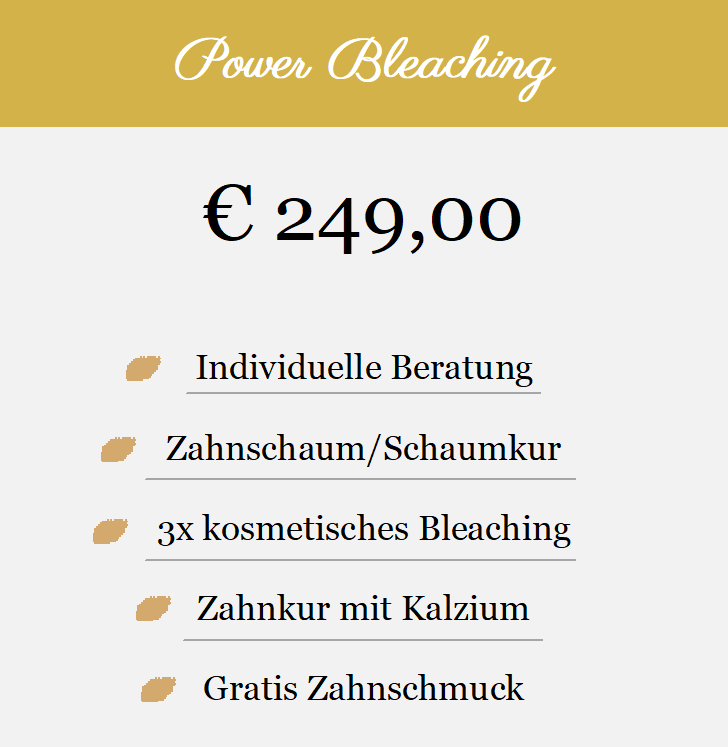 Power Bleaching - Angebot