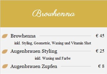 Browhenna - Angebot