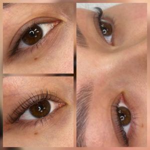 Wimpernlifting - Collage