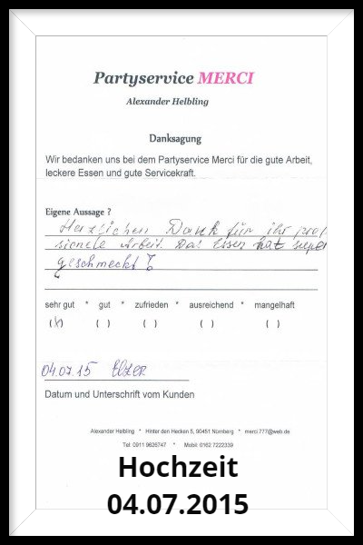 Hochzeit 04.07.2015