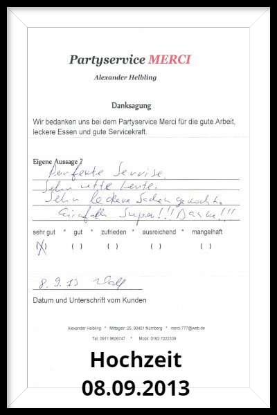 Hochzeit 08.09.2013