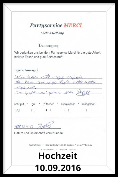 köche hochzeit 10.09.16