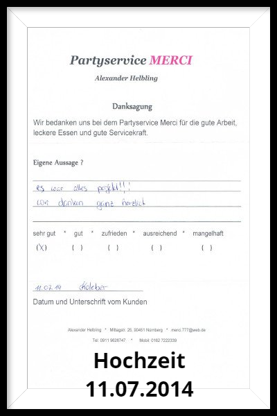 Hochzeit 11.07.2014