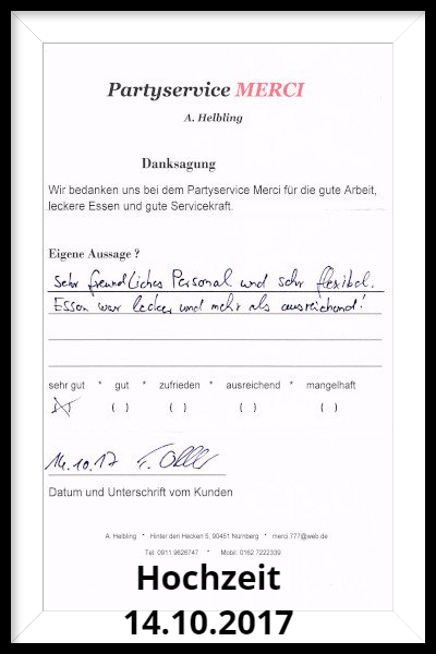 hochzeitsessen 14.10.17
