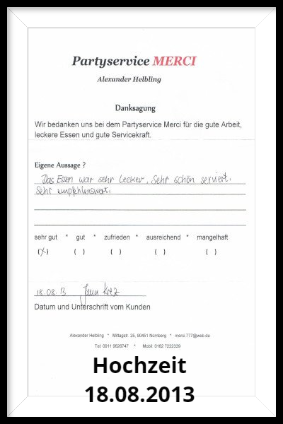 Hochzeit 18.08.2013