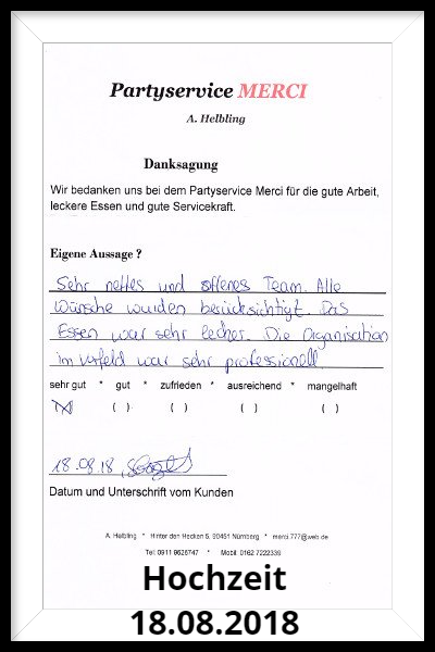 catering service hochzeit 18.08.18
