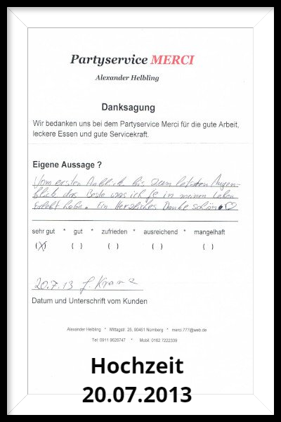 Hochzeit 20.07.2013