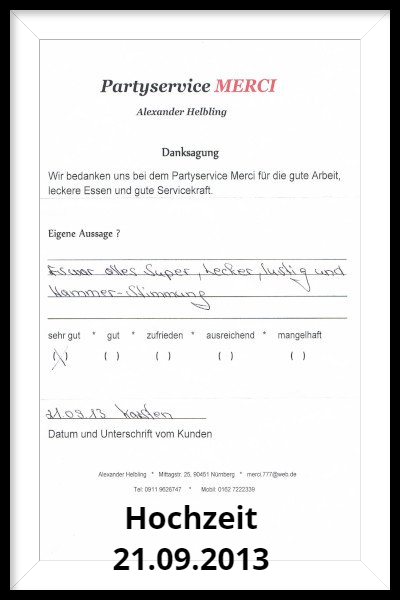 Hochzeit 21.09.2013
