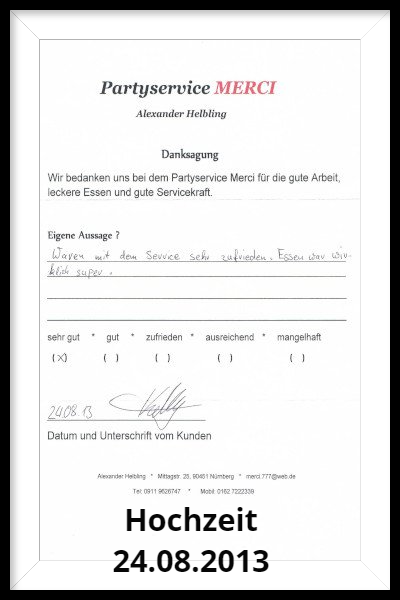 Hochzeit 24.08.2013