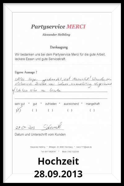 Hochzeit 28.09.2013