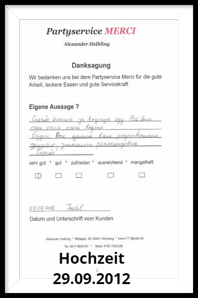 Hochzeit 29.09.2012