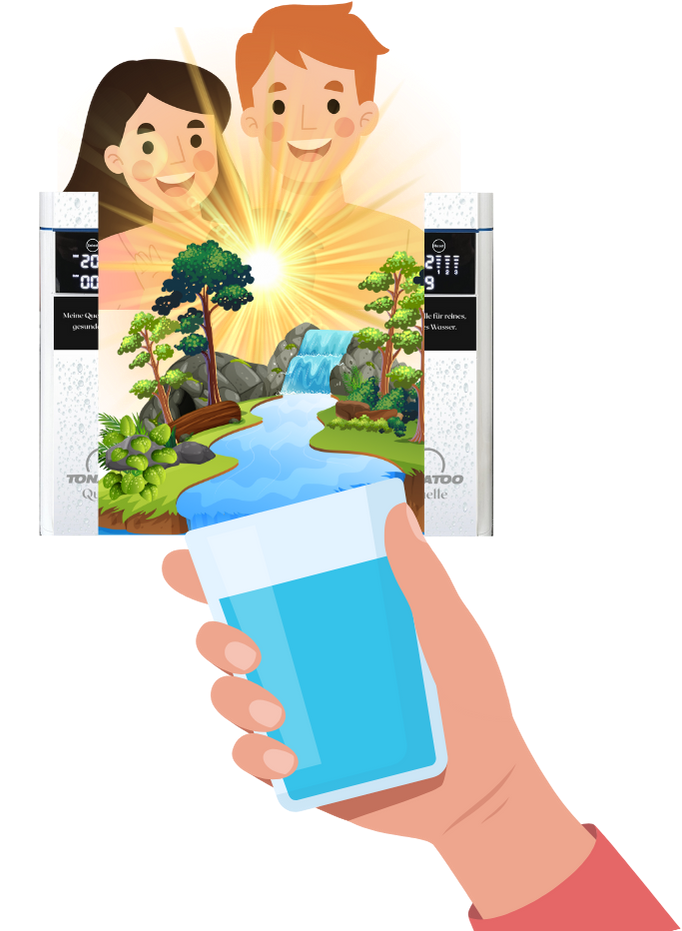 Gesundheit und Wohnbefinden durch gefiltertes Trinkwasser