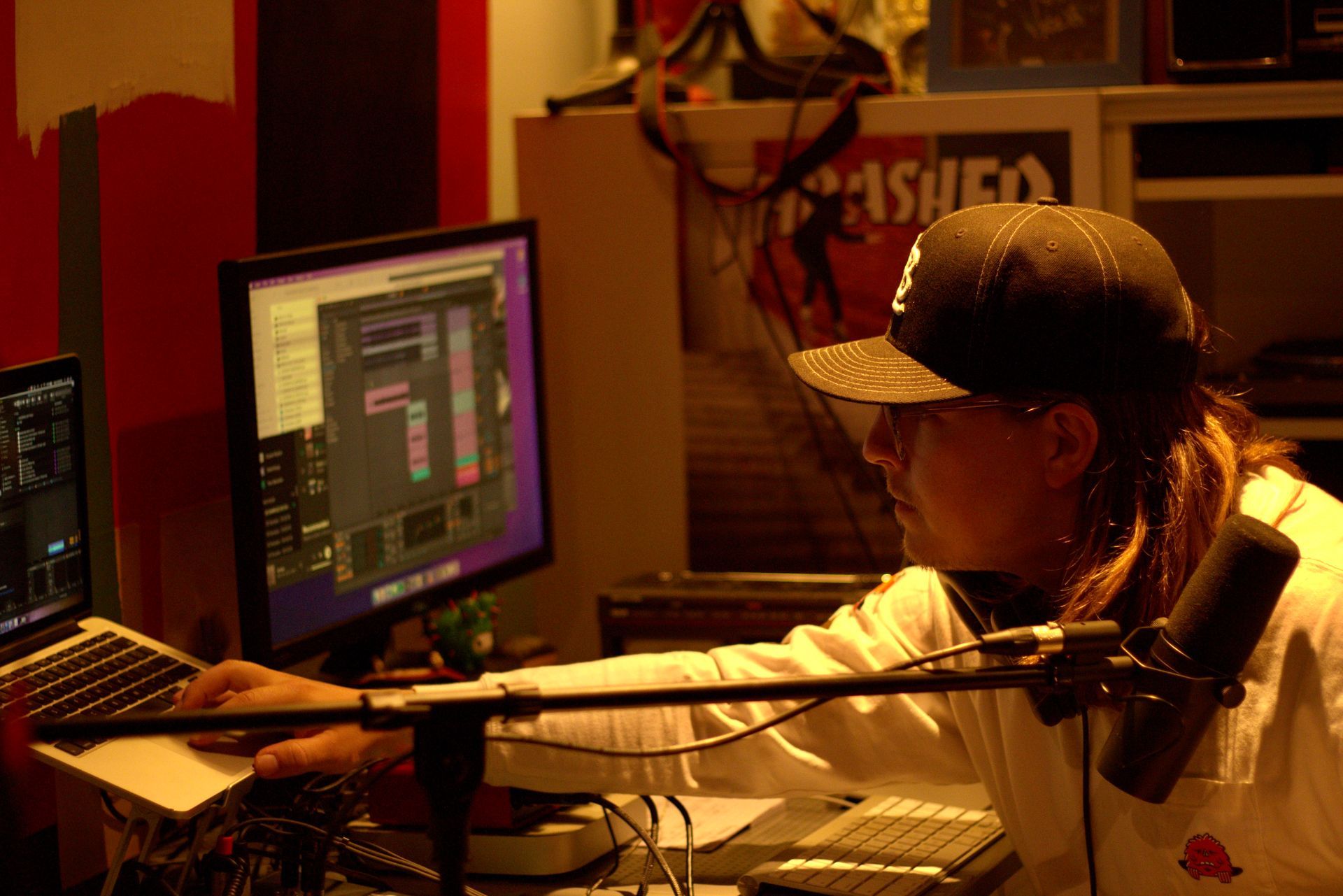 Adam Prus in the Recording Studio