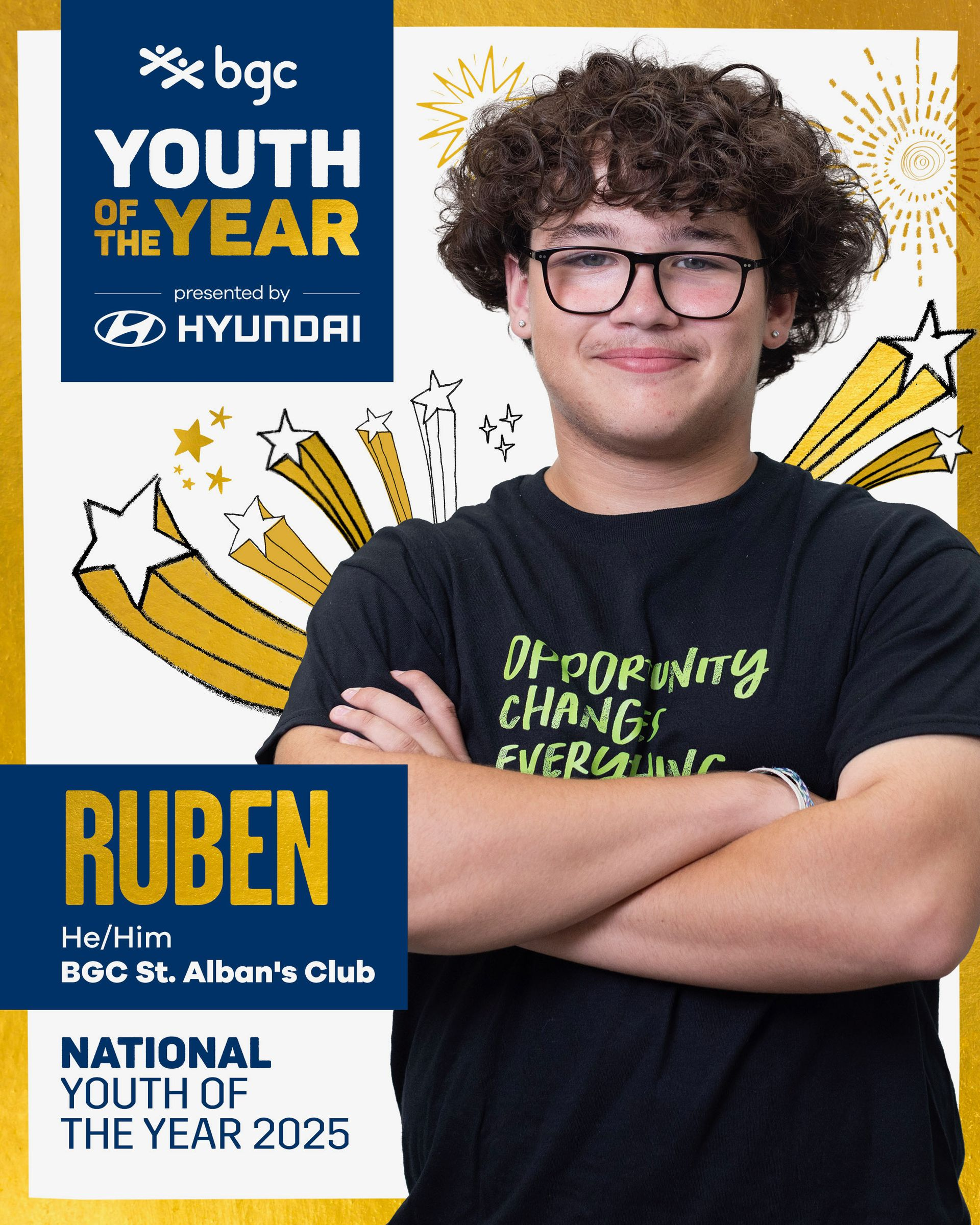 A photo of BGC Canada's Youth of the Year, Ruben.