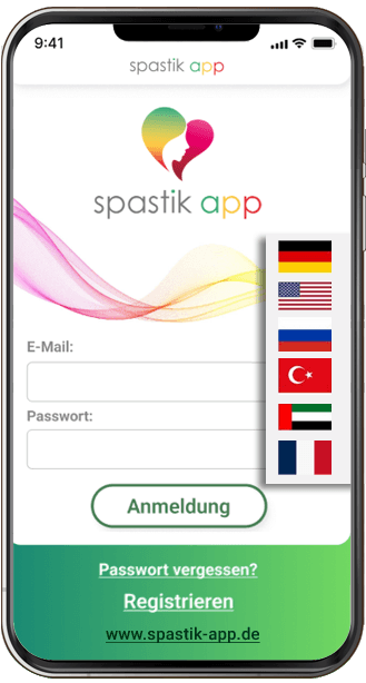 Die Spastik-App für Ihre Gesundheit! Nehmen Sie Ihre Gesundheit selbst in die Hand Die Spastik-App für Ihre Gesundheit!
Nehmen Sie Ihre Gesundheit selbst in die Hand