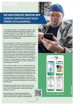Die kostenlose Spastik-App unsere Empfehlung nach einem Schlaganfall / BKK Herkules, Artikel im Mitgliedermagazin Winterausgabe 2022 Die kostenlose Spastik-App unsere Empfehlung nach einem Schlaganfall / BKK Herkules, Artikel im Mitgliedermagazin Winterausgabe 2022
