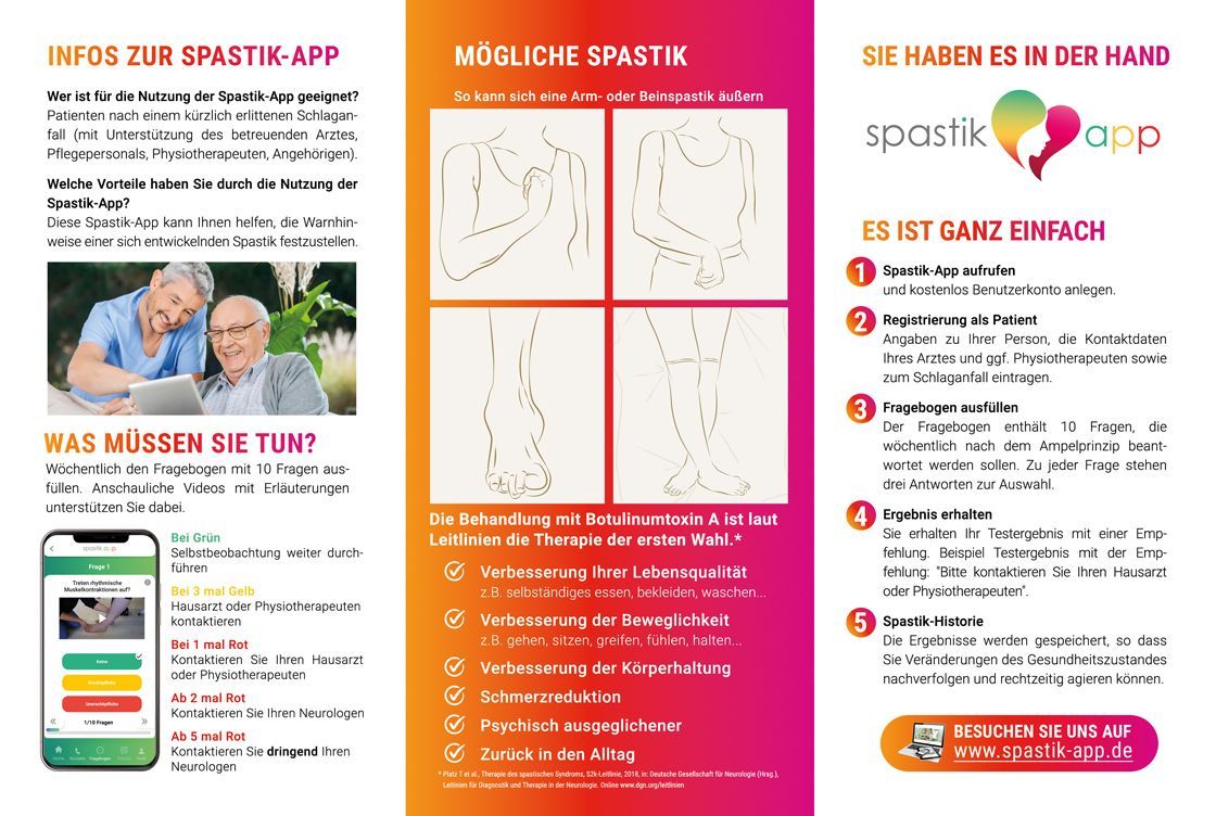 Patientenflyer Spastik-App Patientenflyer Spastik-App