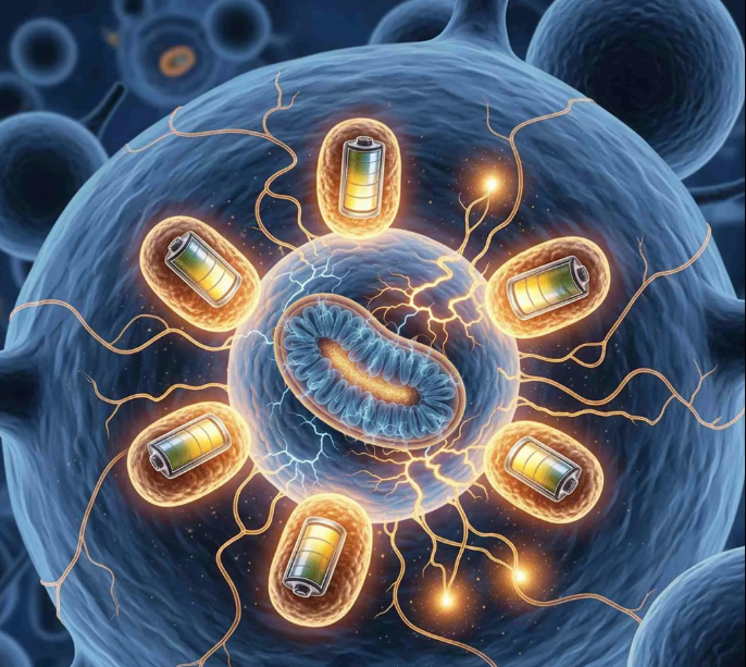 Physician explaining mitochondrial biogenesis, exercise and the formation of new mitochondria