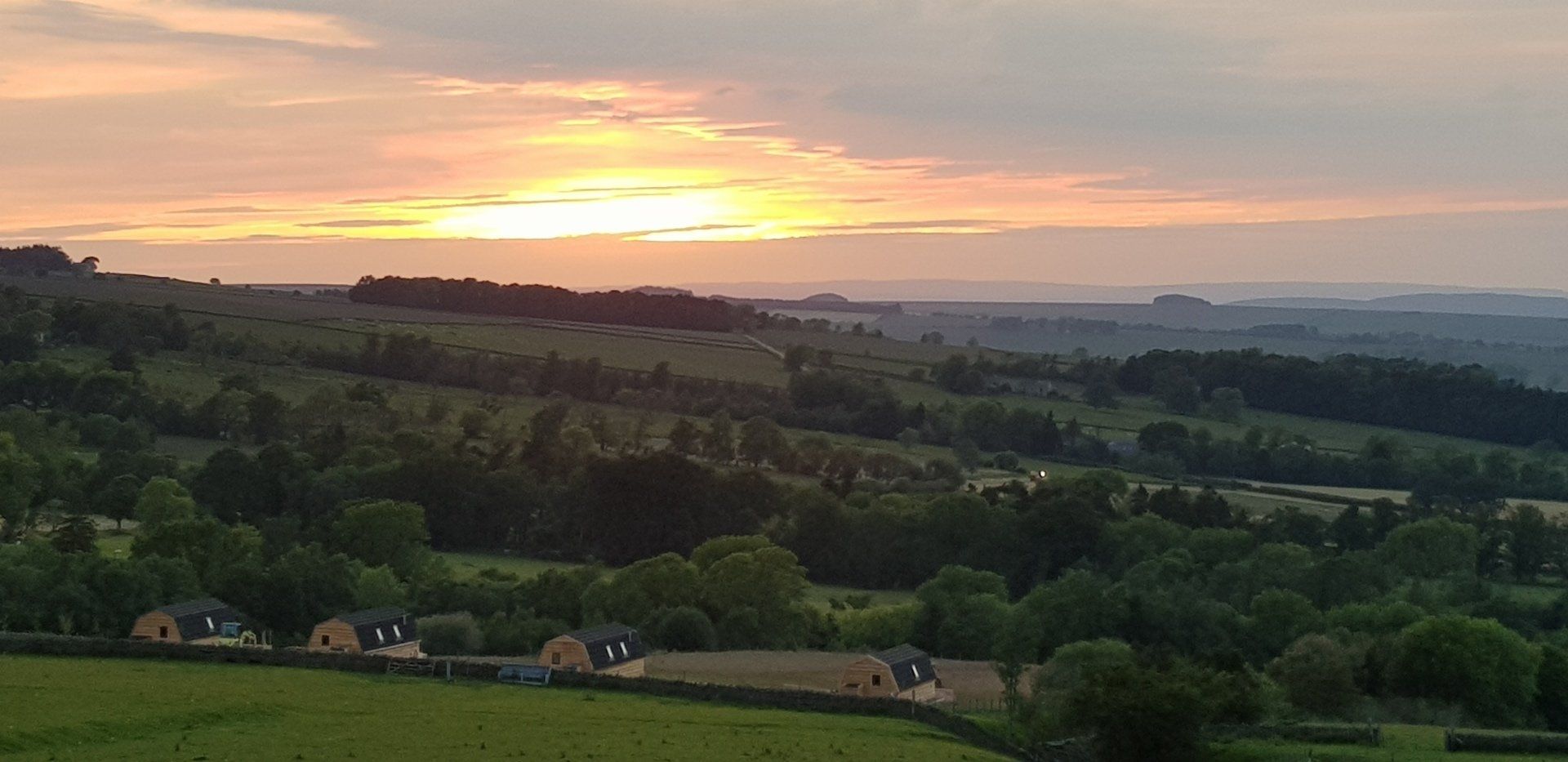 view across the campsite